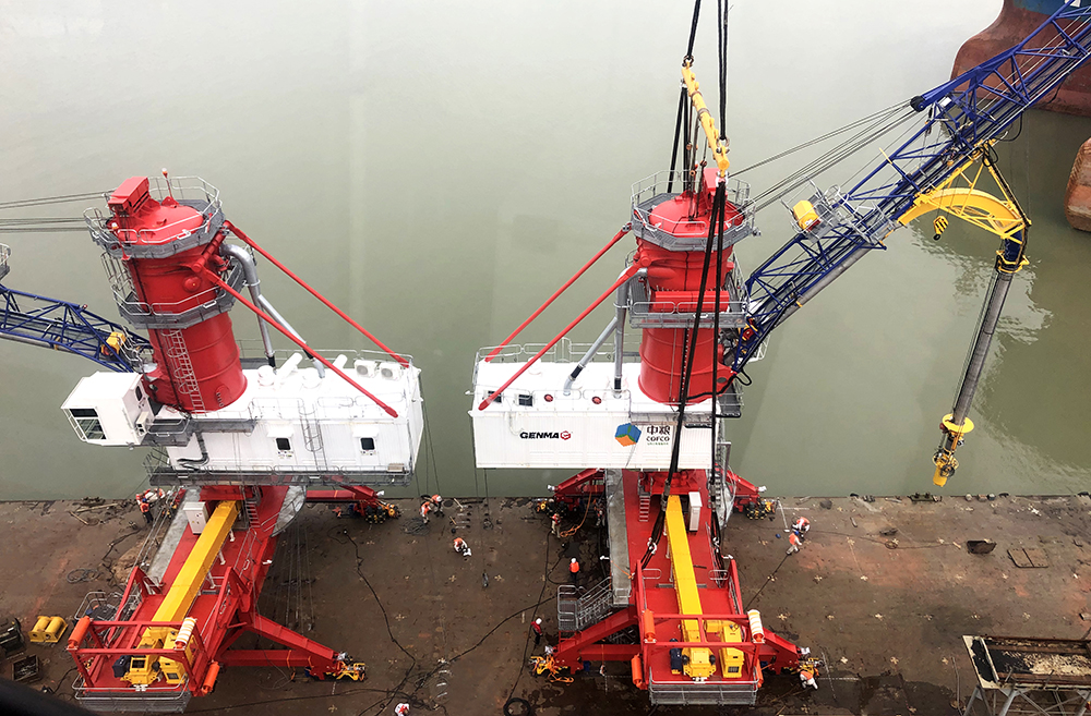 Two GENMA Pneumatic Ship Unloaders Were Shipped Smoothly_Nantong ...